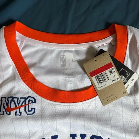 Jalen Brunson New York Knicks Nike 2025 City Edition Swingman Jersey 48 LARGE